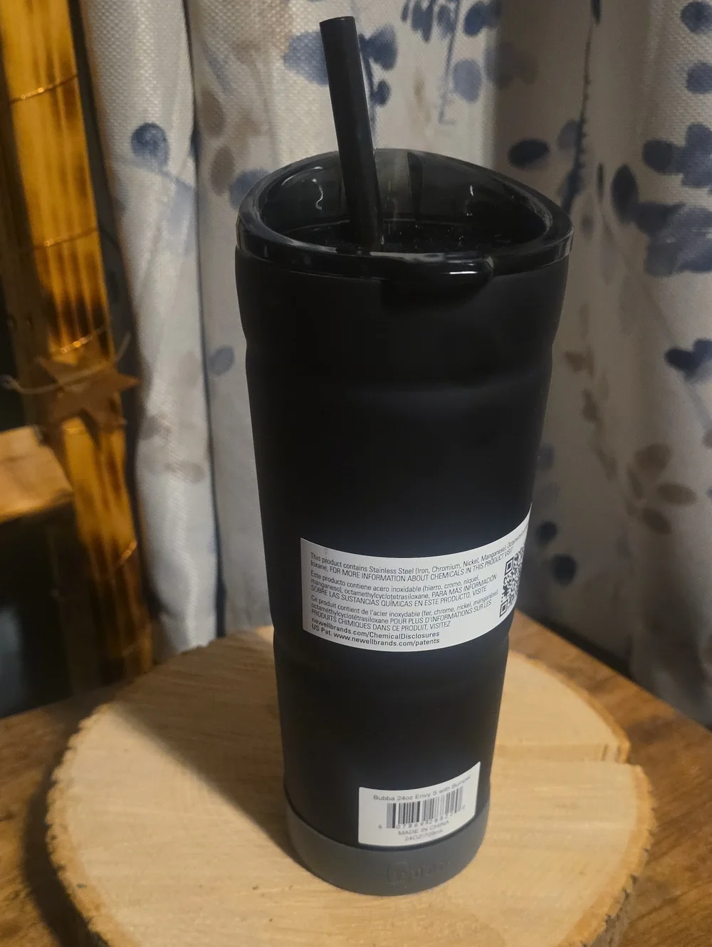 Black, Bubba Envy S Tumbler With Removable Bumper 24 Oz